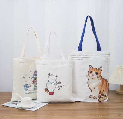 주문 전체 인쇄 면화 캔버스 가방 식료품 쇼핑 토트 가방 사용자 지정 로고 online manufacture